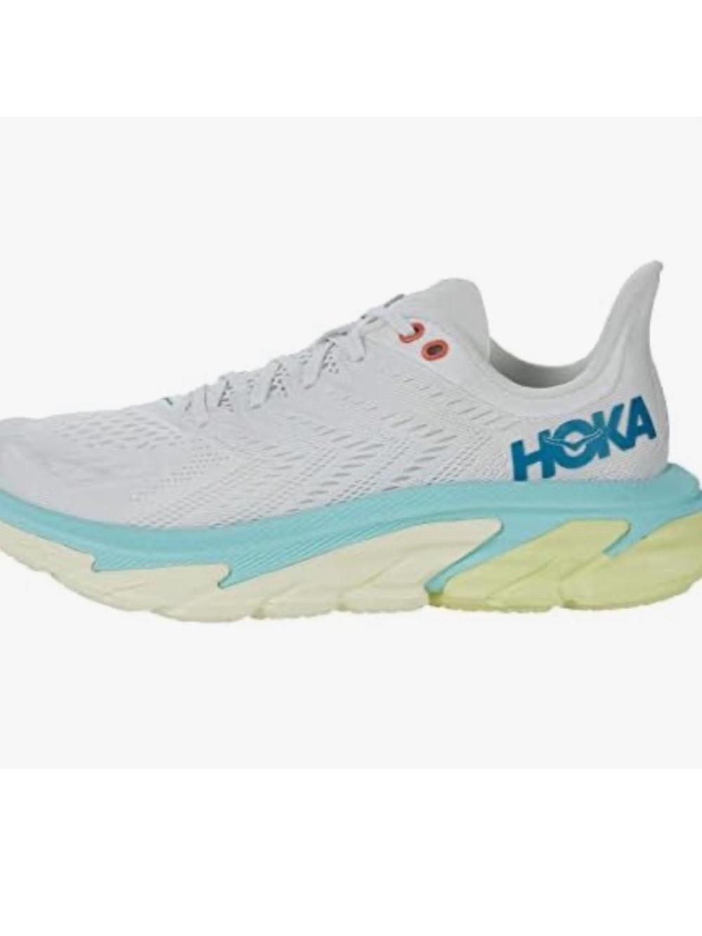 HOKA One One Clifton Edge Blanc de Blanc Blue Tint Running Shoe Women’s SZ 7.5